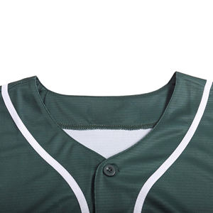 Équipe de jeunes vêtements de sport athlétiques confortables à manches courtes maillot de Baseball bouton chemise respirant uniforme d'entraînement vêtements de Softball - Product Image 6