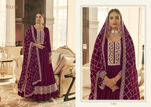 Robe longue de créateur indien, broderie Georgette Anarkali, Salwar Kameez pour fête de mariage, vente en gros de robe Salwar, nouvelle collection - Product Image 4