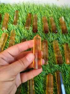 Vente en gros de baguette en cristal de fluorite jaune polie faite à la main pilier de pointe de fluorite coloré tour de pierre précieuse de guérison Feng Shui maison - Product Image 5