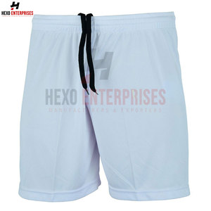 Pantalones cortos de fitness con botones de cintura alta de secado rápido respetuosos con el medio ambiente informales de talla grande para hombre, patrón sólido para uso en la playa - Product Image 3