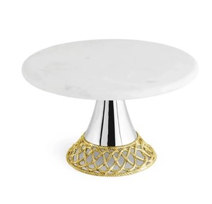 Soporte de madera y resina para pasteles, elegante soporte decorativo para postres para bodas, fiestas de cumpleaños y uso moderno en la cocina del hogar de la India - Product Image 1