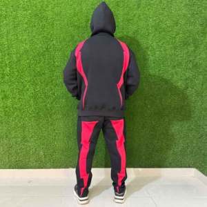 Meilleur prix survêtement de sport décontracté d'hiver hommes 100% coton vêtements de sport confortables couleurs personnalisées écologique solide 2-en-1 - Product Image 5