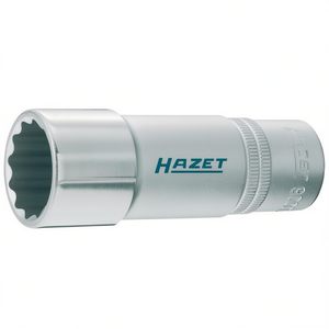 Llave de vaso cuadrada larga de 12 puntas Hazet de 1/2'' con perfil de tracción y moleteado - Product Image 2