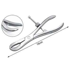 Forceps de réduction à phalanges dentées en acier inoxydable, autoclavables, pour maintien osseux, conçus pour l'orthopédie et les traumatismes de précision - Product Image 3