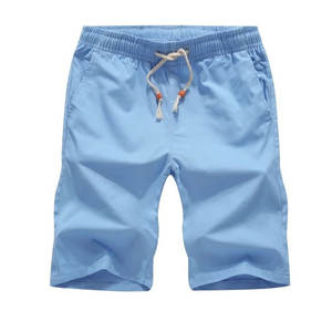 El más nuevo estilo de cintura elástica de algodón del verano último diseño 100% algodón Casual moda deporte gimnasio pantalones cortos para hombres con letra - Product Image 3