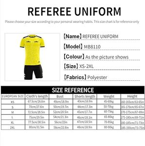 Kit de árbitro de fútbol para hombres-Jersey de árbitro profesional Diseño de manga corta para comodidad y durabilidad en todos los juegos de fútbol - Product Image 5