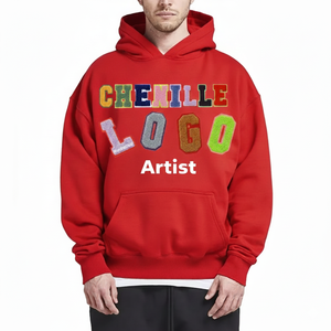 Sudadera con Capucha Moderna y Personalizada para Hombre, con Logotipo Bordado en Chenilla, Estilo Holgado, Informal, Deportivo - Product Image 5