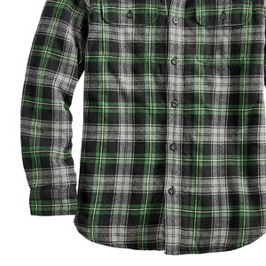 High Quality Plain Dyed Breathable Autumn Casual Flannel Shirt Full Long Sleeve Cotton Flannel Shirts <b>for</b> <b>Men</b> Customizable - Product Image 5