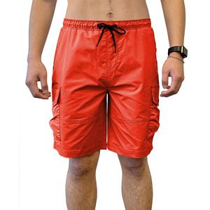 กางเกงขาสั้นผ้ายืดสำหรับผู้ชาย, กางเกงเอวยืดทรงสปอร์ตวินเทจเรียกว่าเป็นแสงแดดทำให้ซีดจาง - Product Image 1