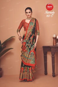 สารีไหมโดลาวิสคอสบริสุทธิ์ลายพิมพ์ตำแหน่งตำแหน่ง Jari ดีไซน์เนอร์หรูหราเสื้อผ้าไหมวิสคอสและพิมพ์ลายตำแหน่ง - Product Image 5