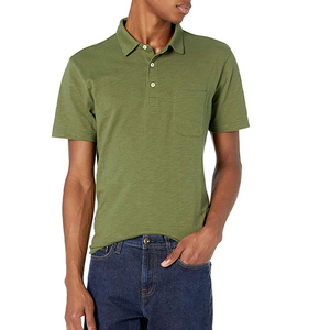 Polo personalizable transpirable antibolitas de color sólido para hombre, Polo de manga corta para hombre, cómodo y de moda Ideal - Product Image 4