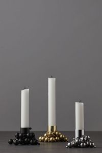 Luxury <b>brass</b> candle holder set modern tall <b>candlestick</b> stand decorative metallic lamp base stylish home wedding party table - Product Image 3