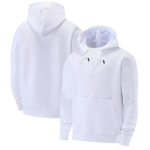 Top Tendance Haute Qualité 460gsm Brodé Logo Personnalisé Pull Hoodies Chaud 100% Coton Blanc Pull - Product Image 4