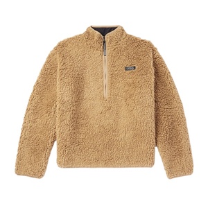 Sudadera Unisex de Felpa Color Bronceado con Media Cremallera y Cuello Camisero, Personalizable con Logotipo, Suave, Cálida, Invernal, 100% Algodón, Transpirable - Product Image 1