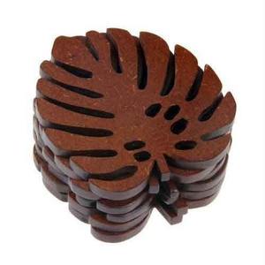 ถาดรองแก้วไม้ดีไซน์ทันสมัยสินค้าขายดีและแก้วกาแฟไม้ดีไซน์ใหม่ - Product Image 1