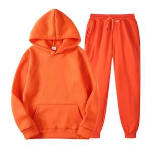 Ensemble Pantalon de Survêtement à Capuche en Polaire Respirant 100% Coton Unisexe, Logo Personnalisé, Surdimensionné, Multicolore, Tenue d'Hiver - Product Image 4