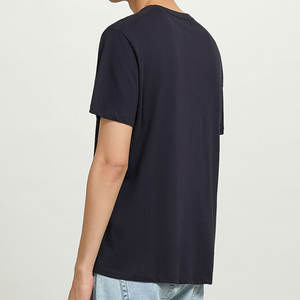 T-shirt à manches courtes pour homme en jersey 100% coton avec broderie personnalisée 2023, couleur et logo personnalisés - Product Image 3