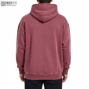 Otoño/Invierno de gran tamaño transpirable Mujer pulóver gota hombro tejido ácido lavado Sudadera con capucha para mujer Reversible Hombre - Product Image 2