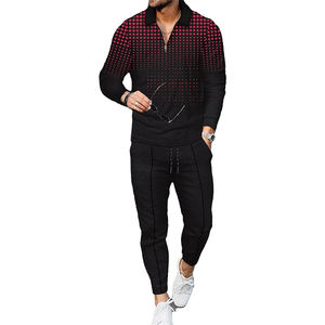 Conjunto completo superior e inferior para hombre, chándal cómodo, chándal de alta calidad con costuras superiores diseñadas para la temporada de invierno - Product Image 6