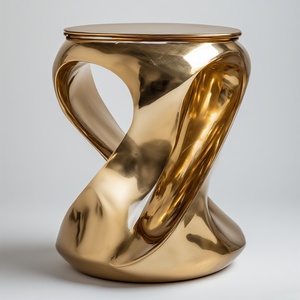 โต๊ะคอนโซลโลหะกระจกเงา งานแฮนด์เมดสั่งทำพิเศษ ดีไซน์ทันสมัย สวยงาม เหมาะสำหรับห้องนั่งเล่น เฟอร์นิเจอร์บ้านและโรงแรม - Product Image 3