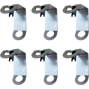 Soportes de Pared en Forma de L para Banderas Pequeñas, Paquete de 6, para Exhibición en Aulas o Escuelas, Marca Topflags - Product Image 4