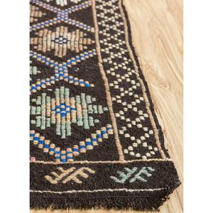 พรมขนสัตว์คลาสสิก Nuray สีเบจและสีน้ำตาล ลายเรขาคณิตถักด้วยมือ สำหรับห้องนั่งเล่นหรือรถยนต์ ขนาด 9x12 ฟุต รูปทรงสี่เหลี่ยมผืนผ้าแบบจิ๊กซอว์ - Product Image 4