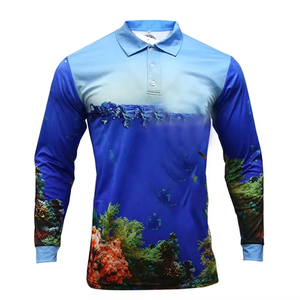 Camisetas de Pesca Personalizadas Sublimadas de Manga Larga para Hombre, Protección Solar de Poliéster, Tallas Grandes - Product Image 5