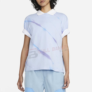Camisetas de Cuello Redondo Transpirables para Mujer, Más Vendidas, Duraderas, de Poliéster/Algodón, Anti-Pilling, Manga Corta, Alta Calidad, Personalizables - Product Image 4