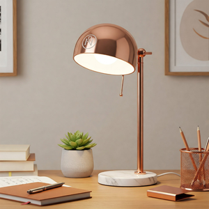 Trending Luxury Brass & Marble Desk <b>Lamps</b> Office Study Lighting Verified Manufacturer Alibaba Bestseller Wholesale Supplier - Product Image 4