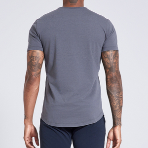 Camiseta con timbre de algodón 100% blanca lisa de alta calidad personalizada, camiseta de lujo de gran tamaño de peso pesado para hombres, camisetas de algodón 100% - Product Image 4