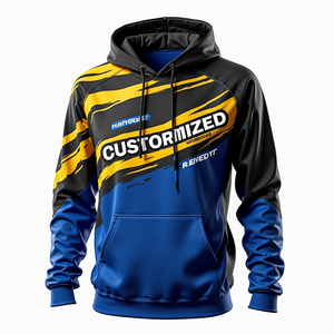 Sudadera con Capucha Personalizada para Hombre, Estilo Holgado, Duradera, Sublimada, Informal, de Poliéster y Algodón - Product Image 3