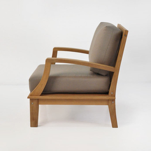 Design minimaliste écologique en bois de teck canapé extérieur chaise mousse + tissu résistant à l'eau jambes solides pour hôtel appartement vie - Product Image 6