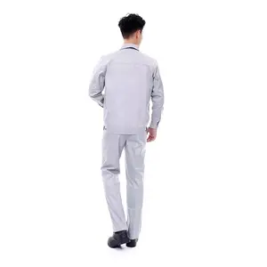 Personalizado 100% pantalones de algodón de alta calidad camisas ropa de trabajo de alta resistencia 2 uds uniforme de ropa de trabajo para hombre - Product Image 6