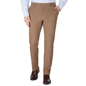 Pantaloni Performance da Uomo Tommy Hilfiger Modern Fit Th Flex Stretch Fantasia Stile Smart Casual in Lana Pettinata Media con Cerniera 32X32 - Product Image 1