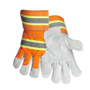 Gants de sécurité en cuir de vache fendu/Gants de gréement jaunes/Gants de travail canadiens 707 Gants de travail de vente chaude - Product Image 5
