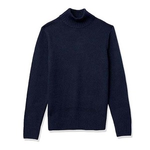 Fournisseur de pulls en maille solide, col rond, épaules tombantes, pull tricoté uni, pull d'hiver pour femmes - Product Image 1