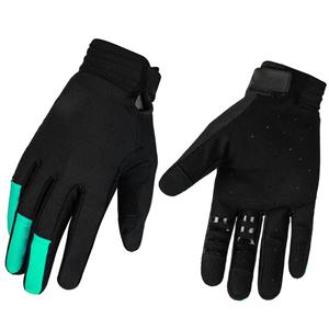 Équipement de moto, gants de moto en cuir respirant, noirs, imperméables, logo personnalisé, temps en plein air - Product Image 1