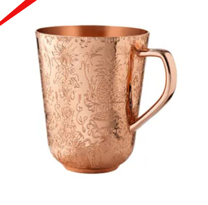 Wholesale Eco-Friendly Stainless Steel Copper Mug Hammered Design for Home - Product Image 4