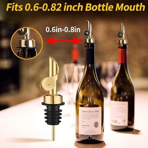 <span class=keywords><strong>Verseur</strong></span> en acier inoxydable noir avec <span class=keywords><strong>bouchon</strong></span> anti-poussière pour vin Verseurs de vin d'huile d'olive pour bar de fête de cuisine barman utilisant un <span class=keywords><strong>verseur</strong></span> - Product Image 4