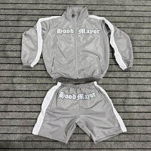 Chándales de Otoño de nailon ligero Reversible personalizados de la mejor calidad, conjunto cortavientos de talla grande, a prueba de viento, transpirable, de secado rápido - Product Image 1