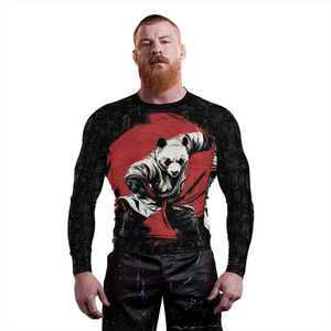 Rashguard BJJ personnalisé haute performance pour entraînement et compétition, en Spandex/Polyester, respirant, séchage rapide, anti-UV, manches longues - Product Image 5