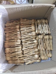 Basic Style Sustainable Wooden Spoon <b>Set</b> For Home Cafe And Restaurant - Product Image 3