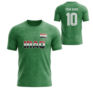 Set Maglia da Calcio dell'Iraq Personalizzabile con Nome e Numero 2026 per Abbigliamento Tifosi Coppa del Mondo - Product Image 2