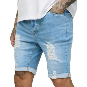 Vente en gros de shorts d'été en jeans déchirés décontractés en coton à la mode pour hommes jorts décontractés/shorts d'été pour hommes à quantité minimale de commande basse - Product Image 1