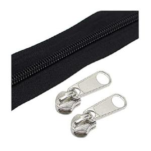 Característica de bloqueo automático Cadena larga #5 Rollo de cremallera de nailon de extremo abierto Durable para zapatos Textiles para el hogar Almohadas-para múltiples propósitos - Product Image 1