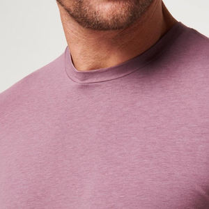 Camiseta 100% de algodón de peso pesado para hombre, transpirable, de secado rápido, ecológica, Camiseta lisa de moda, ajuste Regular, Color sólido, Verano - Product Image 3