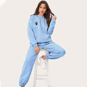 Survêtement doublé en polaire pour femmes sur mesure Respirant Fitness Training Jogging Survêtement pour la saison d'hiver Plus Size - Product Image 6