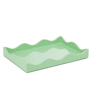 Elegant Scalloped Lacquer <b>Tray</b> Decorative Food Serving <b>Trays</b> <b>for</b> Kitchen Home Accessories and <b>Decor</b> made in Vietnam - Product Image 2