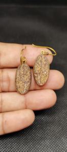 Pendientes de Coral Natural Vintage para Mujer, Hechos a Mano, Chapados en Oro, con Diseño de Alas de Piedras Preciosas para Bodas - Product Image 4