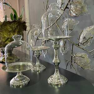 Soporte de pastel de Metal de lujo para exhibición de fiesta Centro de mesa decorativo hecho a mano de metal de exhibición de pastel de India - Product Image 3